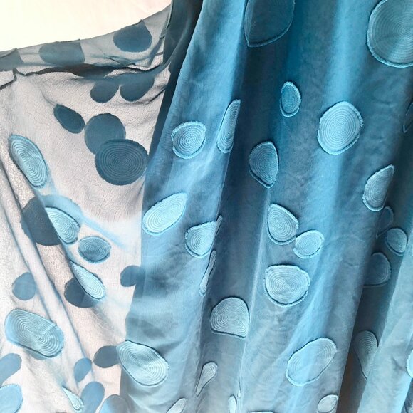 Teal Chiffon Maxi Dress - Picture 9 of 9